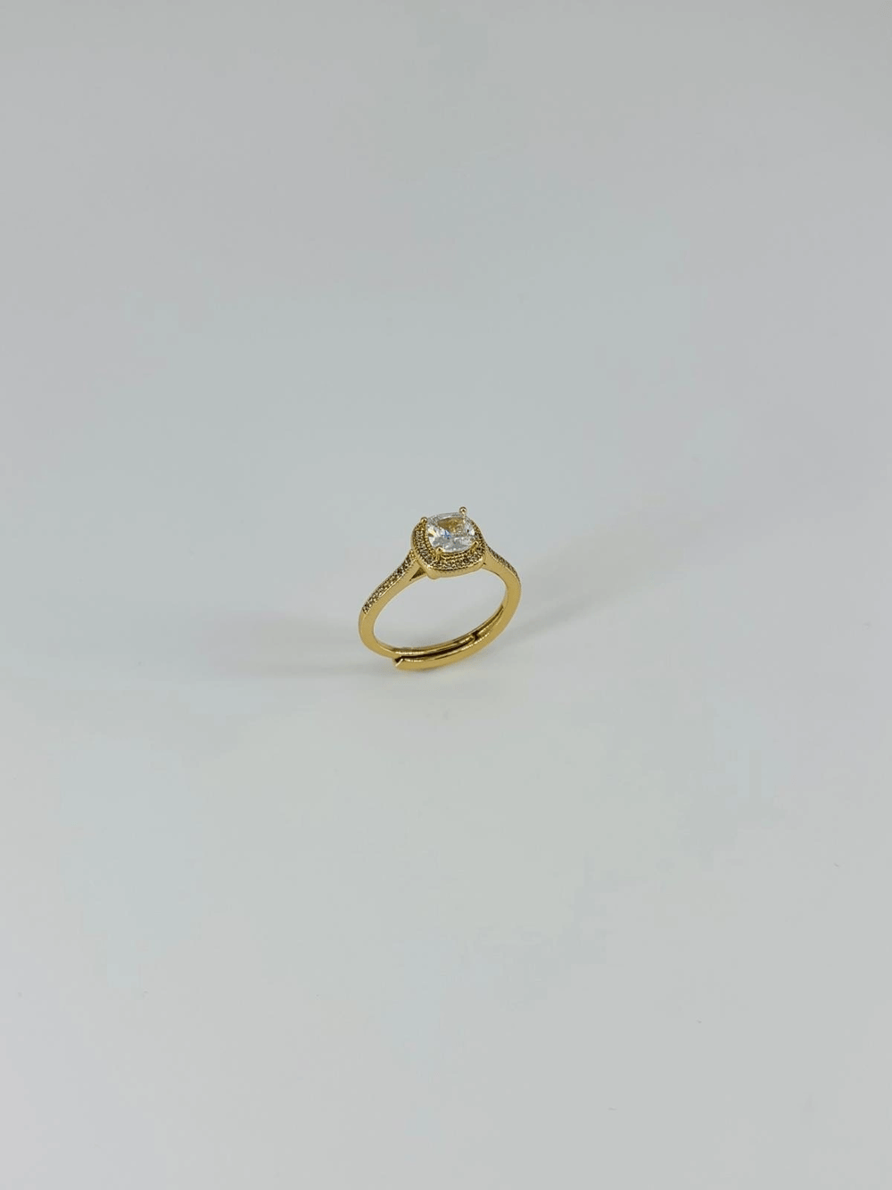 14 K Gold Kaplama Zirkon Taşlı Yüzük