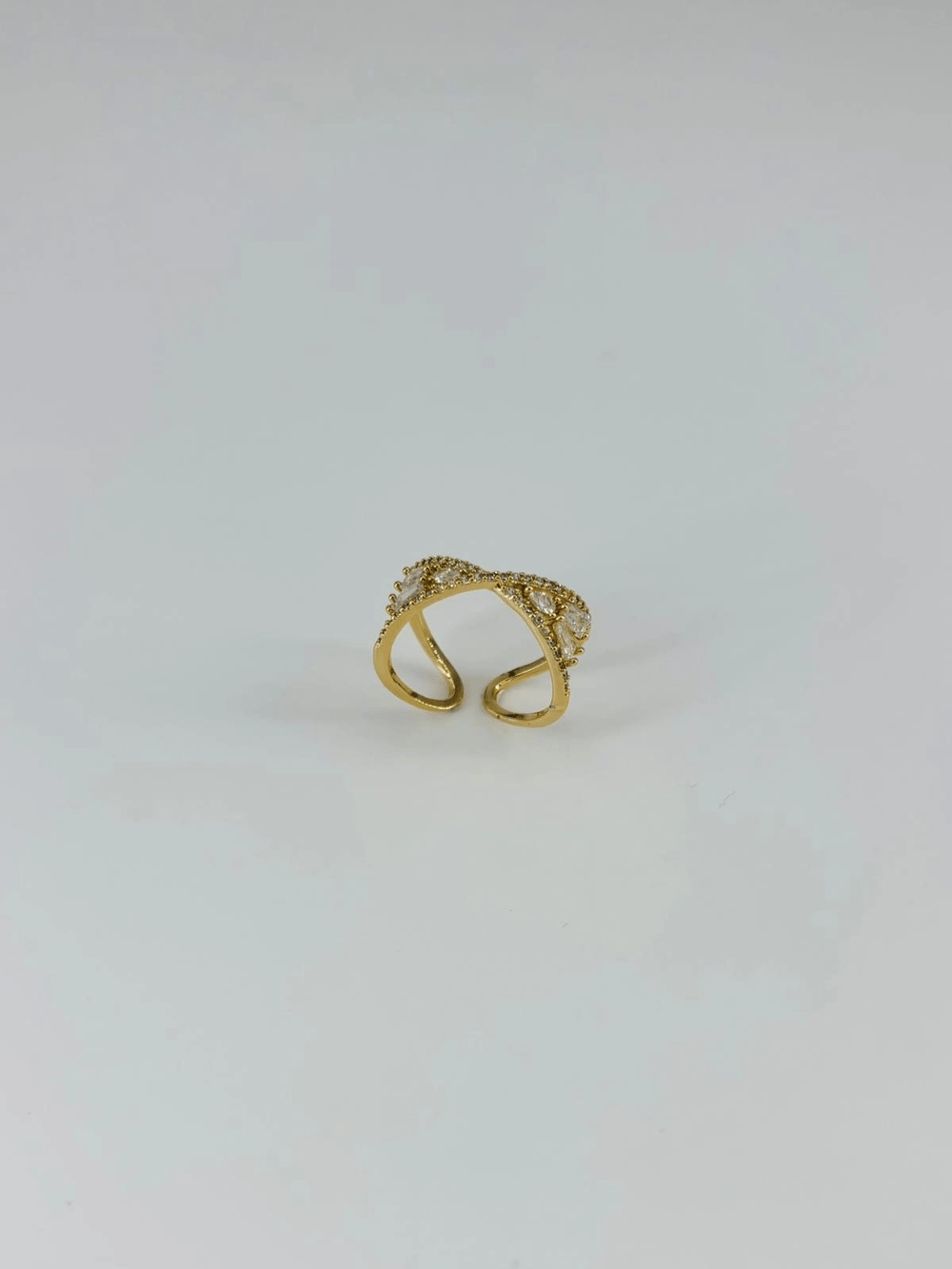 14 K Gold Kaplama Zirkon Taşlı Yüzük