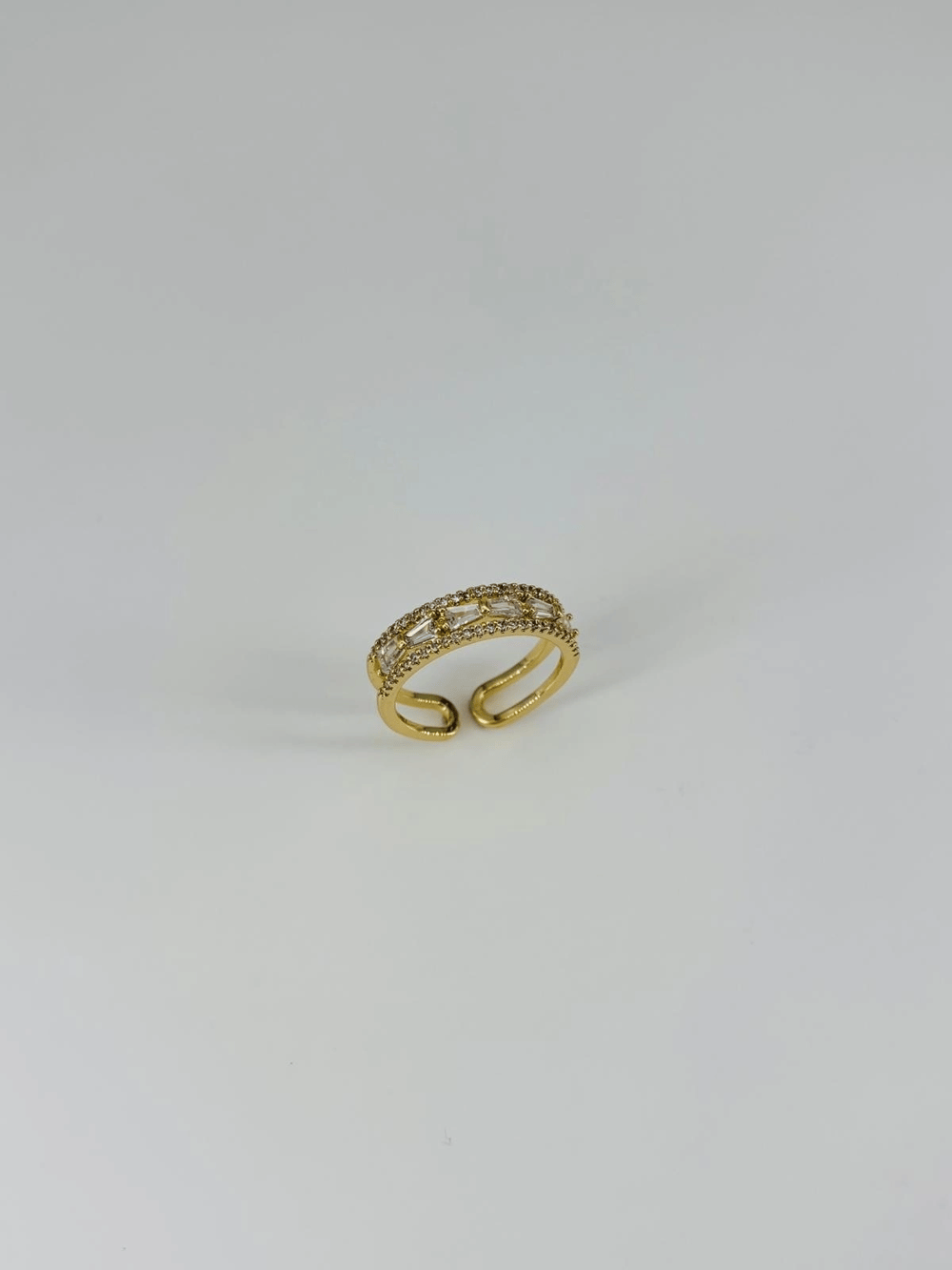 14 K Gold Kaplama Zirkon Taşlı Yüzük