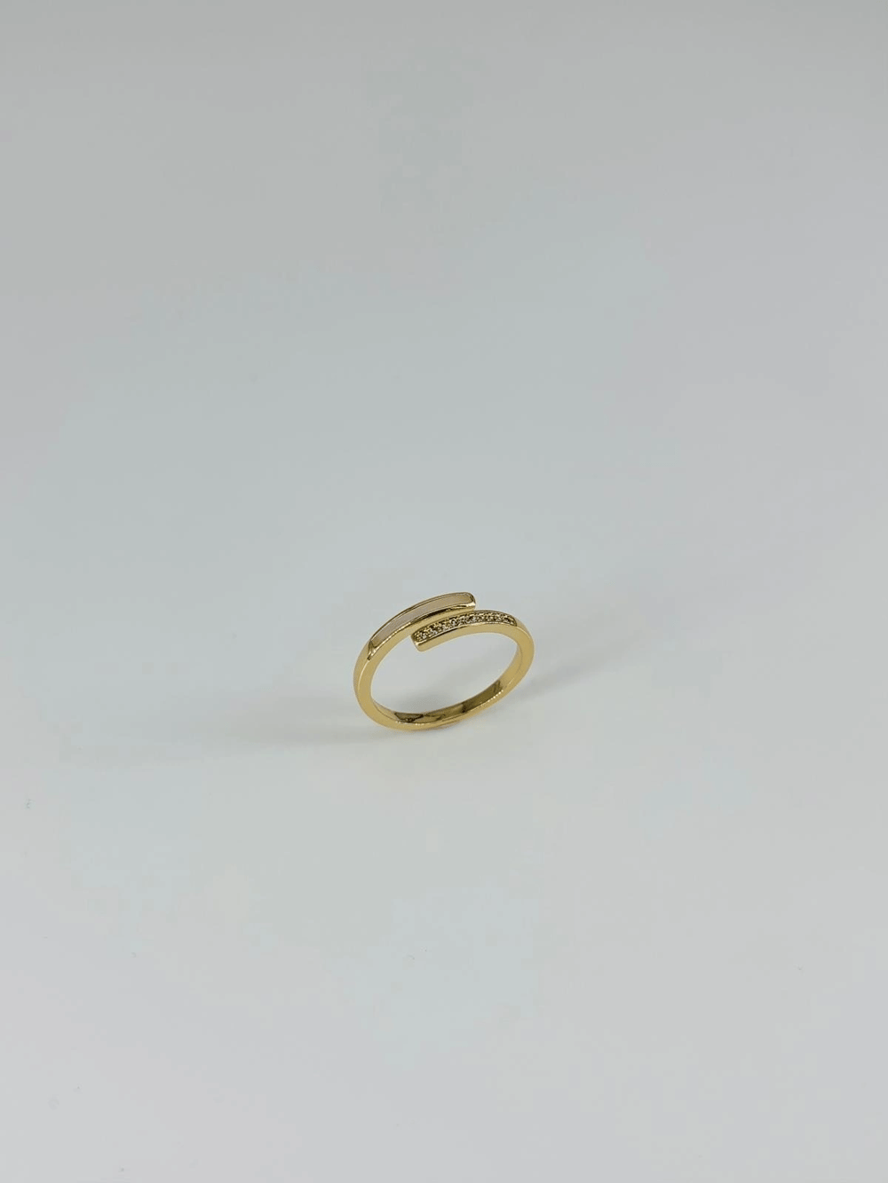 14 K Gold Kaplama Zirkon Taşlı Yüzük