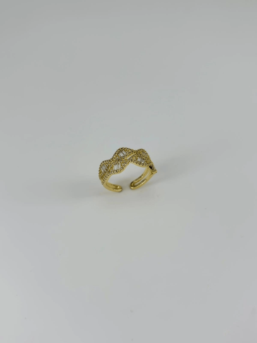 14 K Gold Kaplama Zirkon Taşlı Yüzük