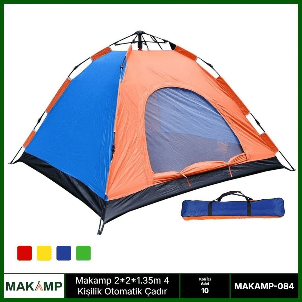 2.2*2.5*1.35m 6 Kişilik Otomatik Çadır