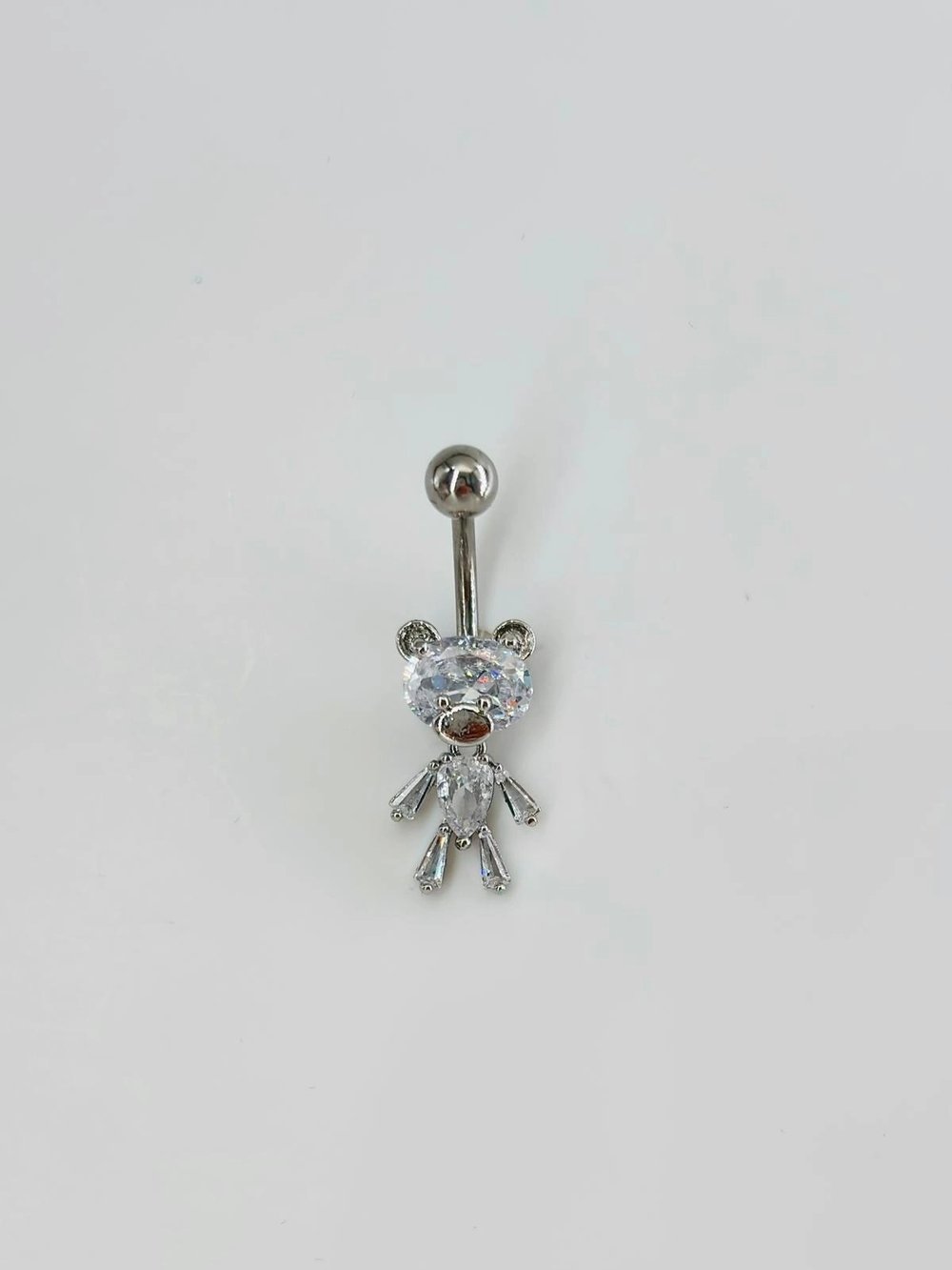 Ayıcık Detaylı Göbek Piercing