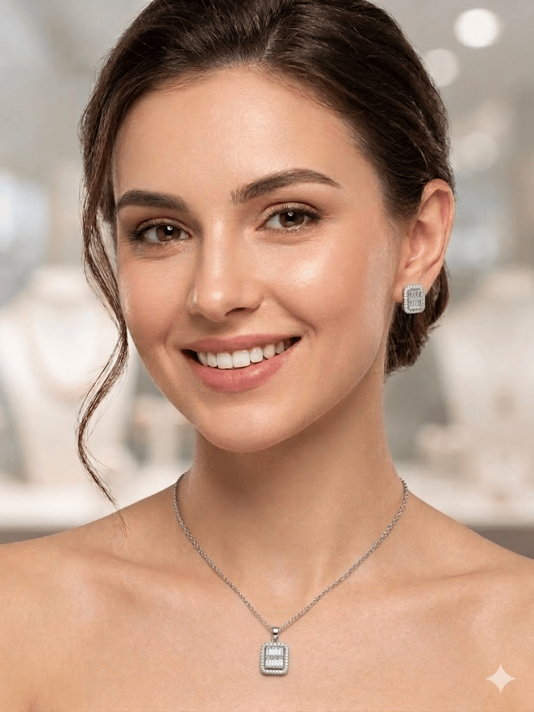 Baget Taşlı Set