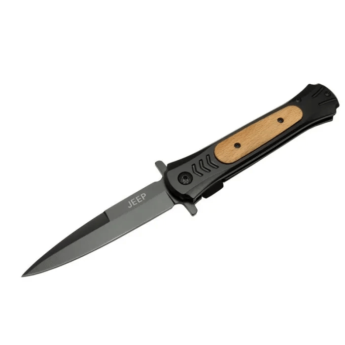 Çakı Black 22 Cm Yarı Otomatik , Kemerlikli