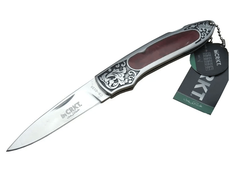 Cr 0128 Rd Kamp Çakı 18 Cm - Metal Desenli Sap, Kılıflı, Kutulu