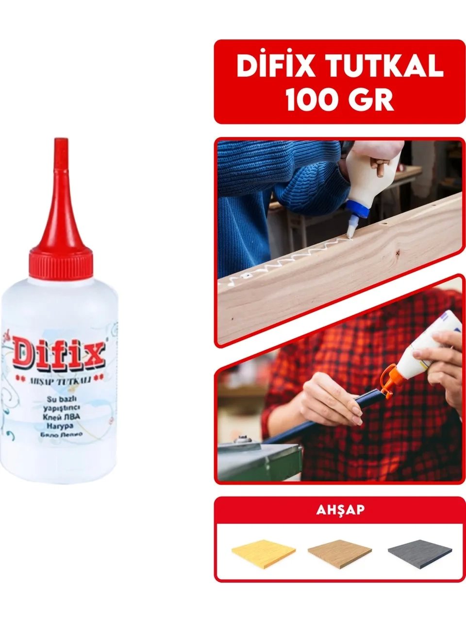 Difix Su Bazlı Ahşap Tutkalı