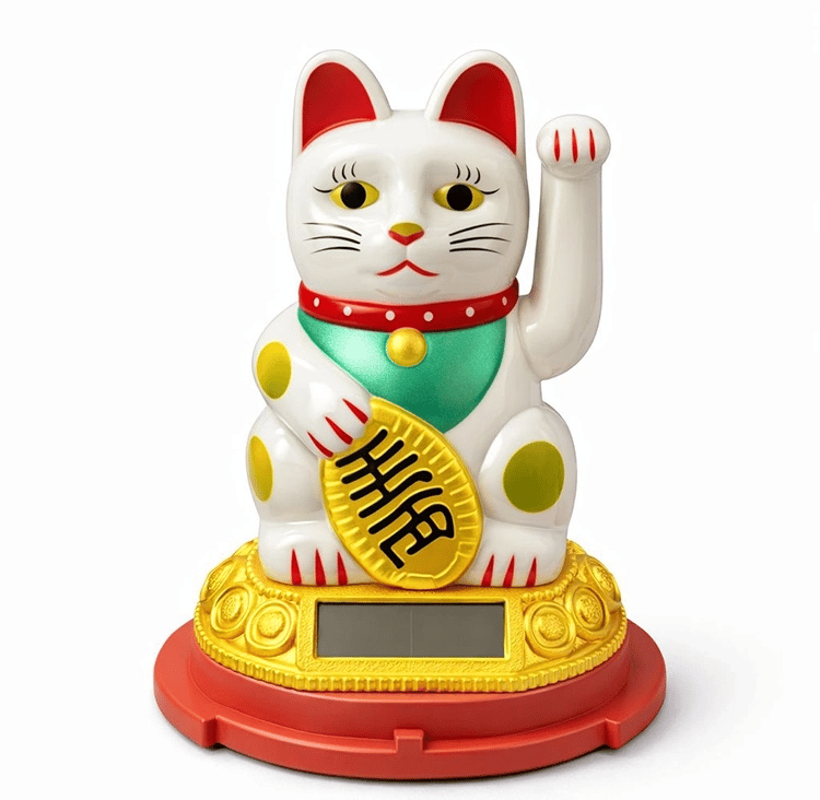 Güneş Enerjili Sallanan Şans Kedisi - Maneki Neko Alk4520