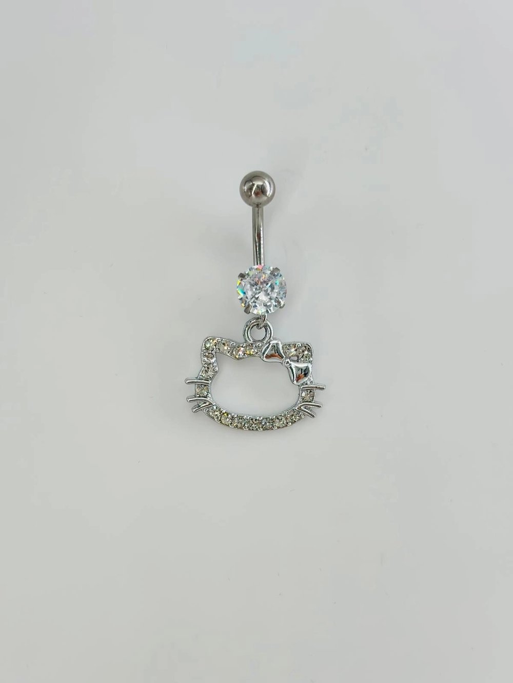 Hello Kıtty Detaylı Göbek Piercing