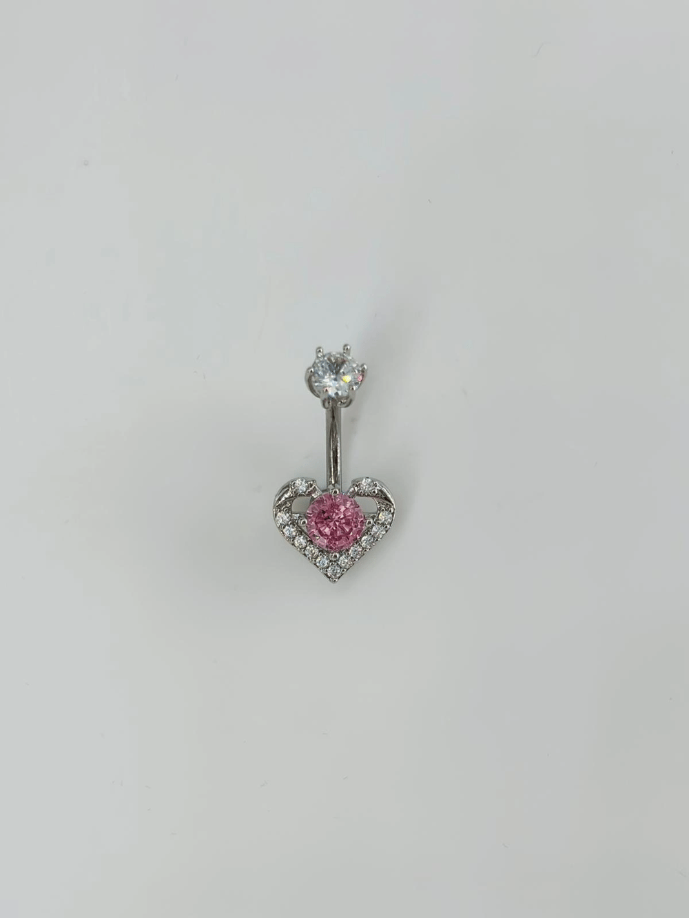 Kalp Detaylı Göbek Piercing