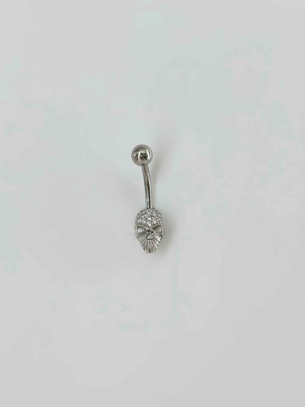Kuru Kafa Detaylı Göbek Piercing