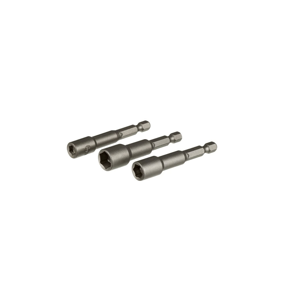 Manyetik Somun Adaptörü - 3 Lü Set 6,8,10x65 Mm