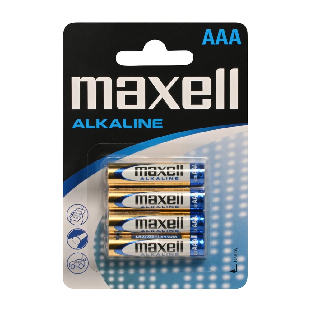 Maxell Lr03 Aaa Alkalin İnce Kalem Pil 4’lü Paket Blister