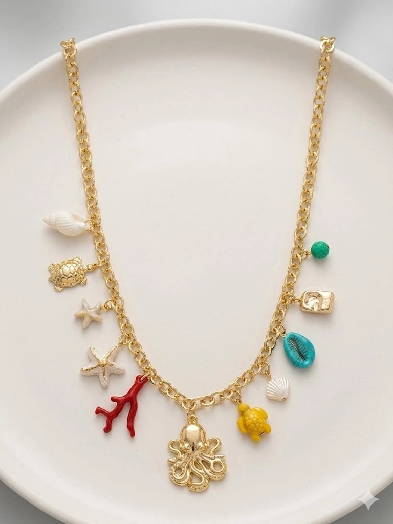 Mercan Dokunuşu Charm Kolye