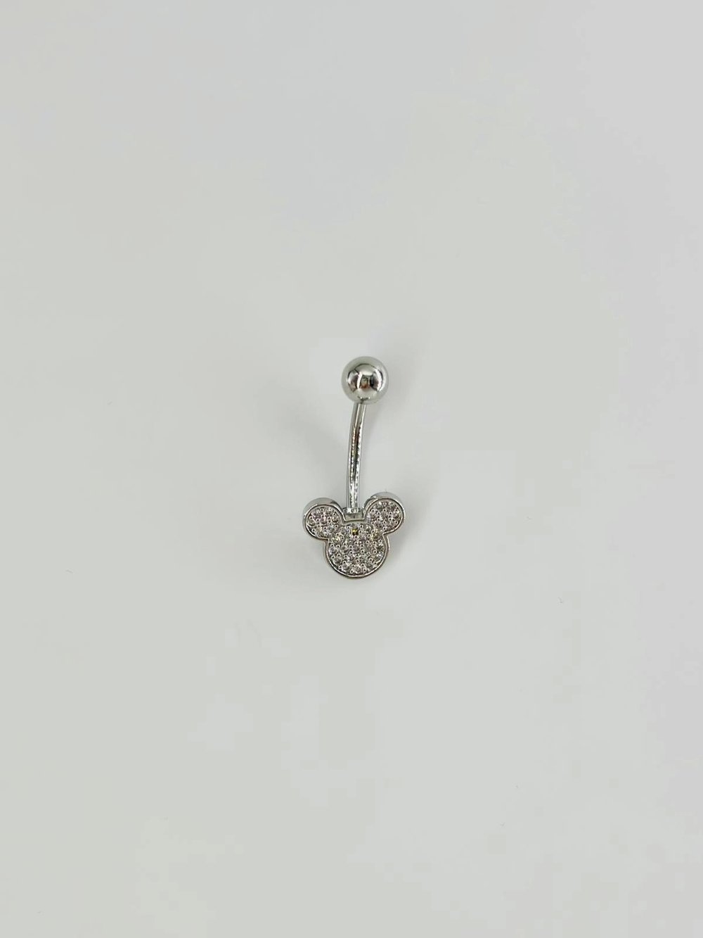 Mickey Mouse Detaylı Göbek Piercing