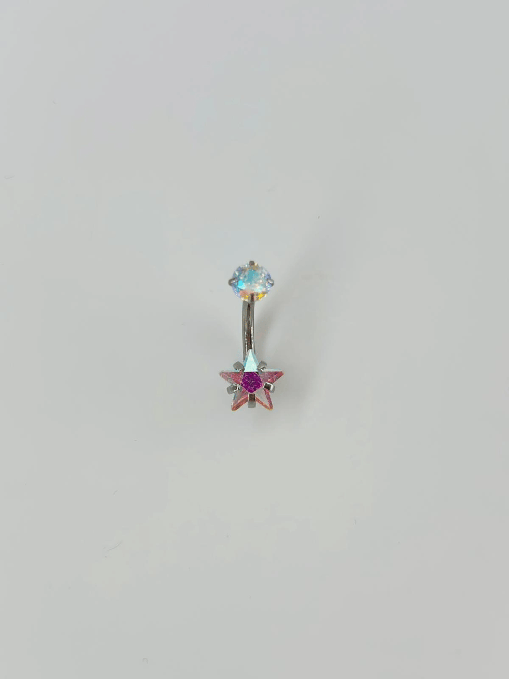 Yıldız Detaylı Göbek Piercing