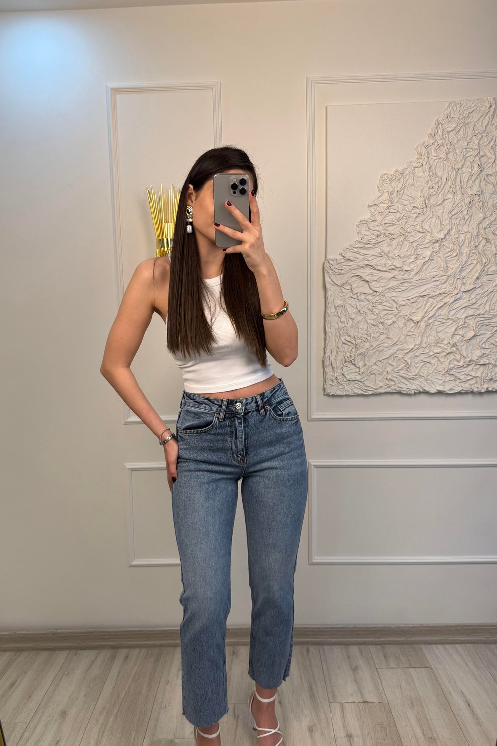 BOY FİT KESİK PAÇA JEAN