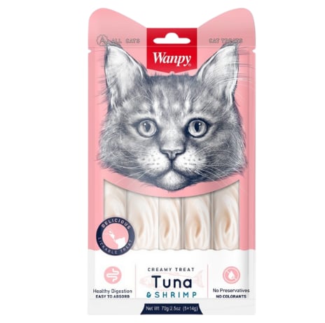 WANPY KEDI ÖDÜL TUNA KARIDES SIVI 5X14 GR