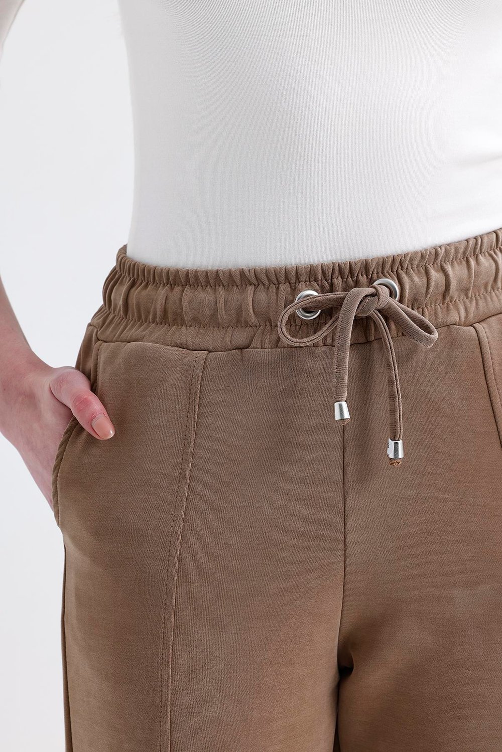 Sütlü Kahve Modal Jogger Eşofman Altı
