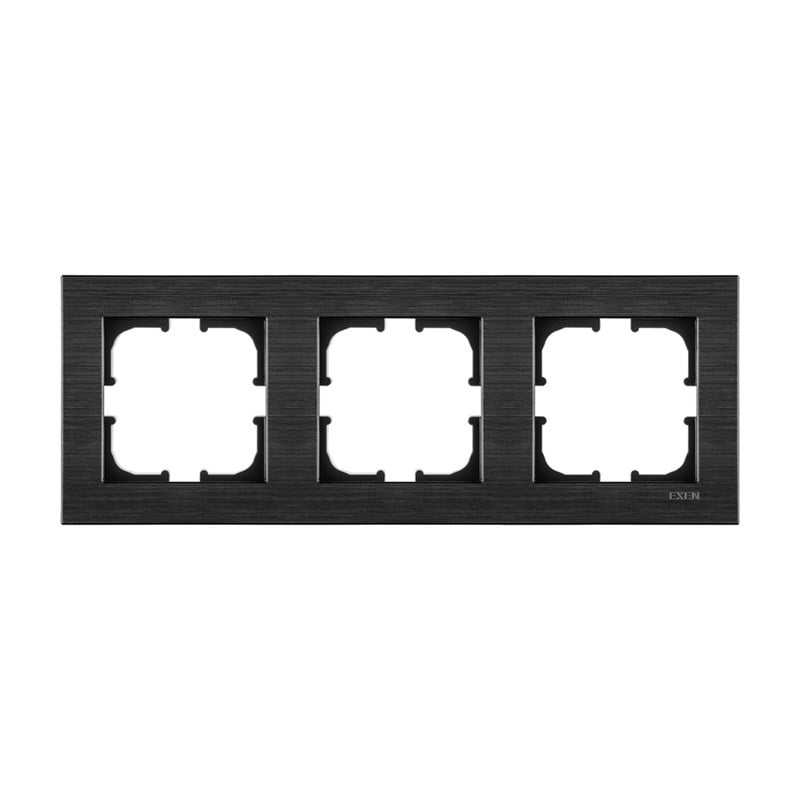 Exen Comfort Üçlü Çerçeve - Space Black - 220-090000-103