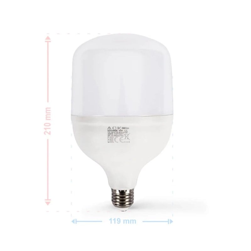 ACK 40 W Led Torch Ampul - Gün Işığı (3000K) - E27 - AA13-04020