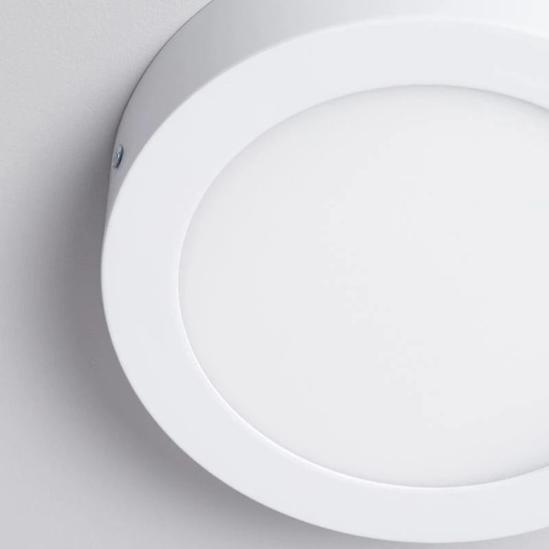 YCL 12 W Led Panel - Beyaz Işık (6500K) - Beyaz Kasa - Yuvarlak - Sıva Üstü - ASM-1012B