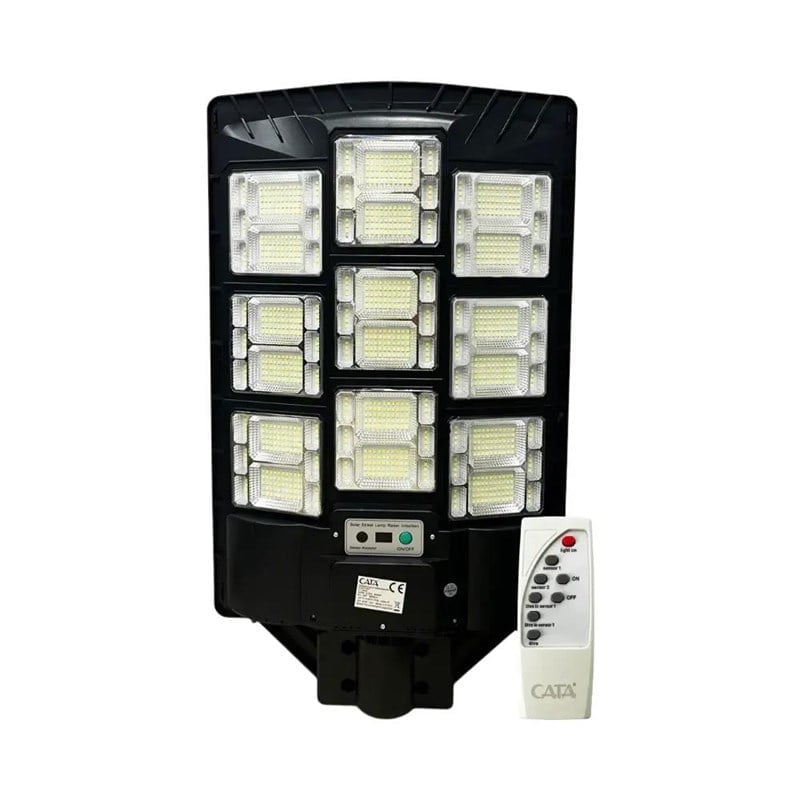 CATA 900 W Sensörlü Solar Sokak Lambası - Beyaz Işık (6500K) - CT-4644