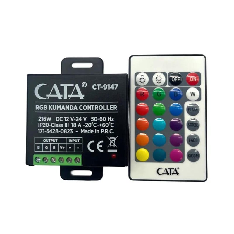 CATA 216 W 18 Amper 24 Tuşlu RGB Led Kumandası - CT-9147