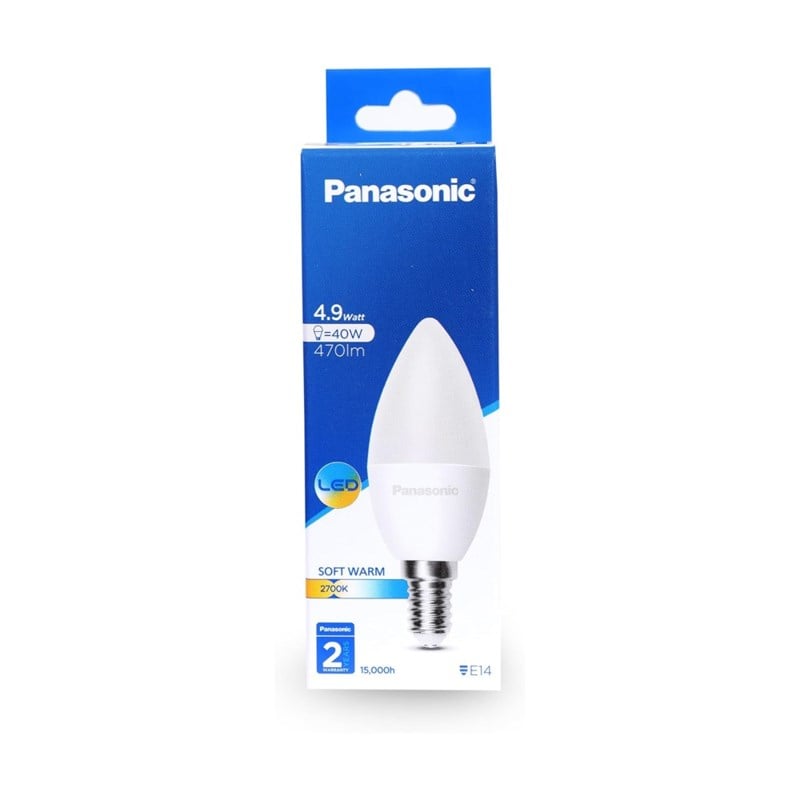 Panasonic 5 W Led Mum Ampul - Gün Işığı (3000K) - E14 - LDCCH05LG3T4
