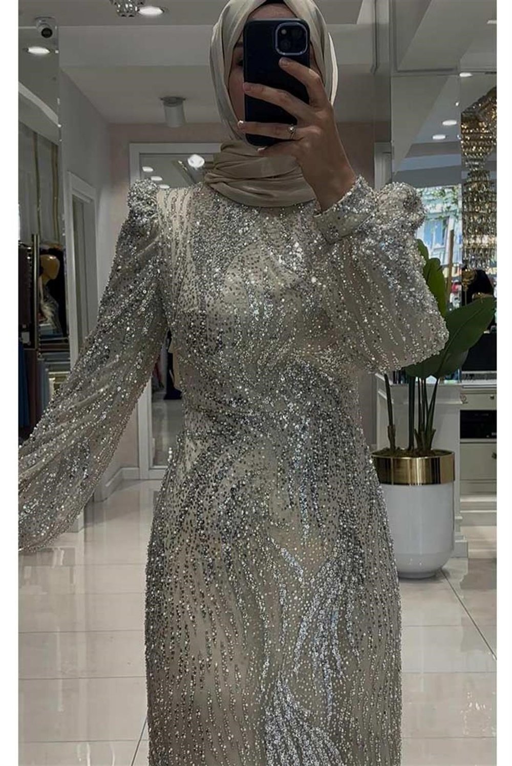 Pınar Şems Leyla Abiye Gold