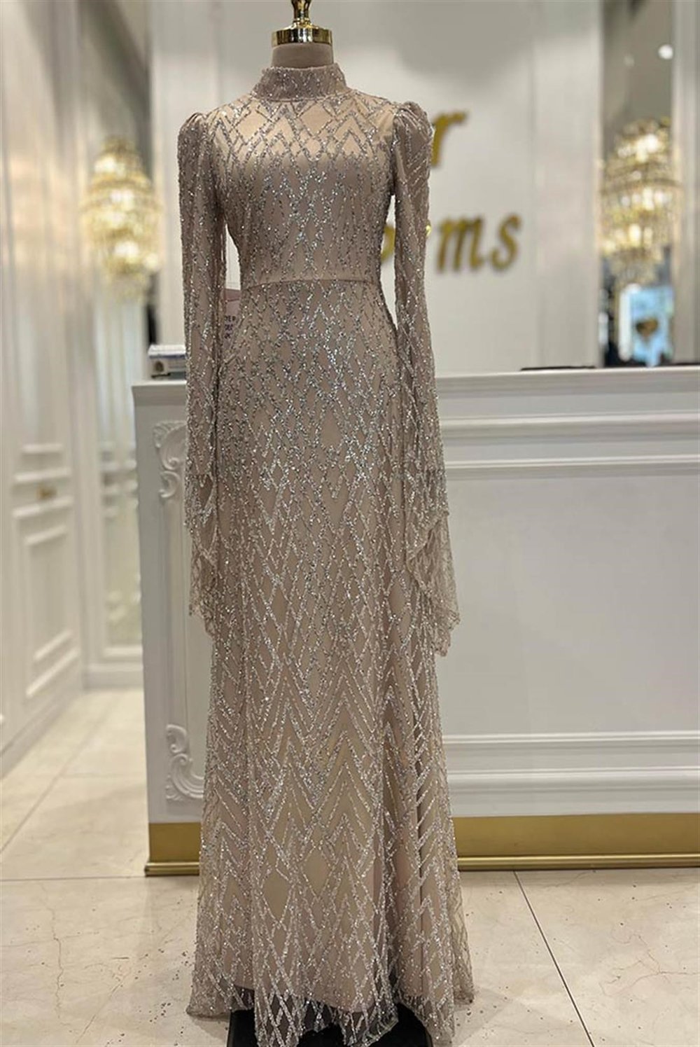 Pınar Şems Merih Abiye Gold