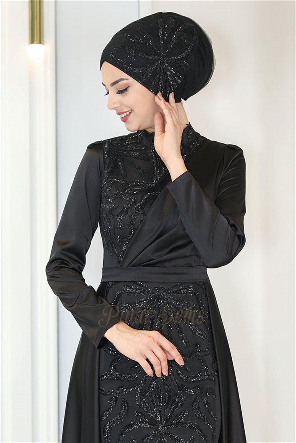 Pınar Şems Nefel Abiye Siyah