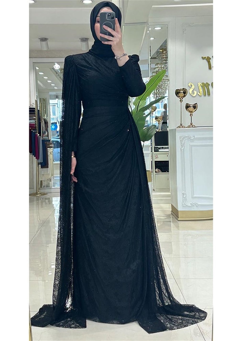 Pınar Şems Özdil Abiye Siyah