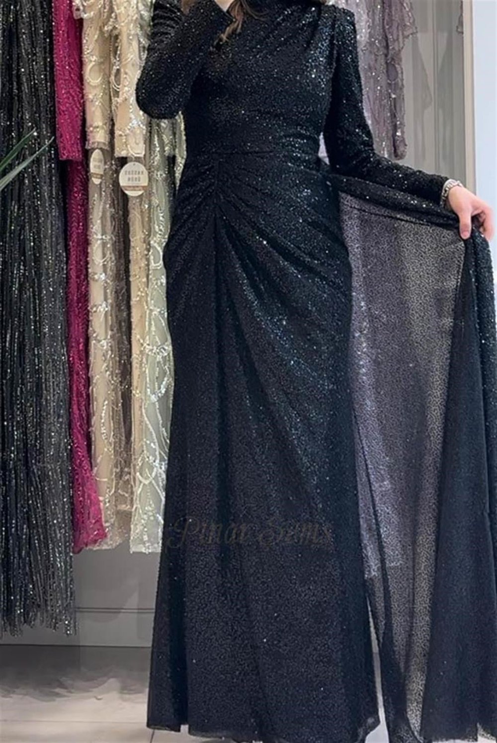 Pınar Şems Ruken Abiye Siyah