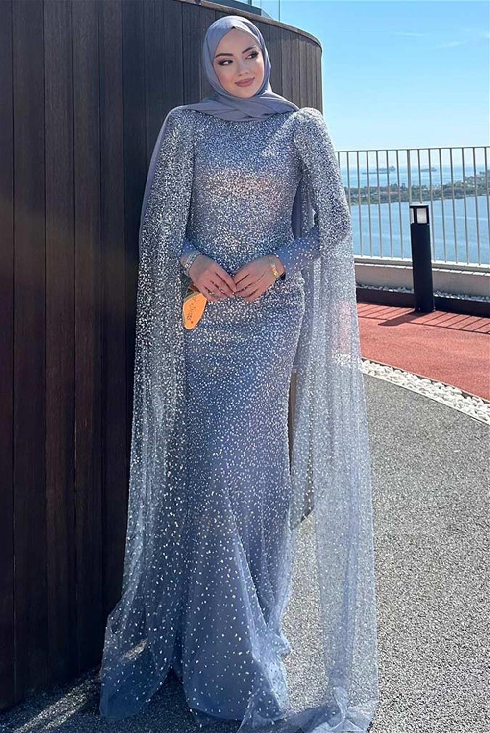 Pınar Şems Samanyolu Abiye Mavi