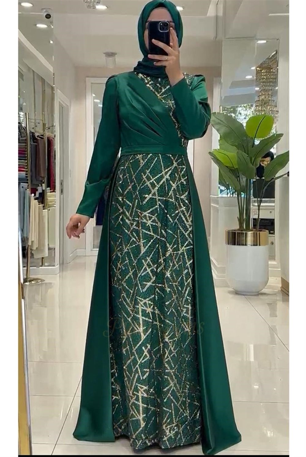 Pınar Şems Yankı Abiye Yeşil
