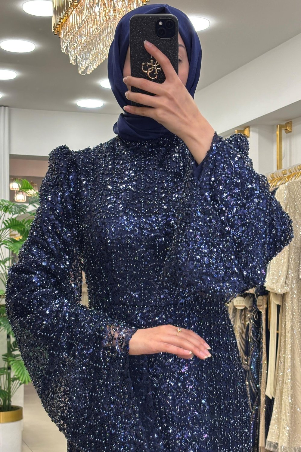 Pınar Şems Tuba Abiye Lacivert