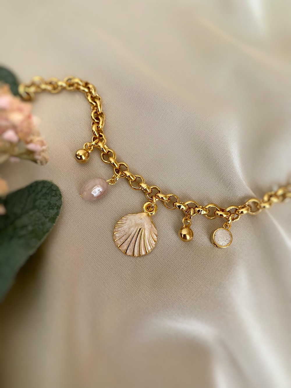 Sedef Charm İstiridye Bileklik