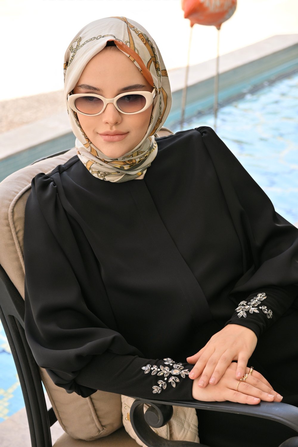 GRİ DAMLA FERACE