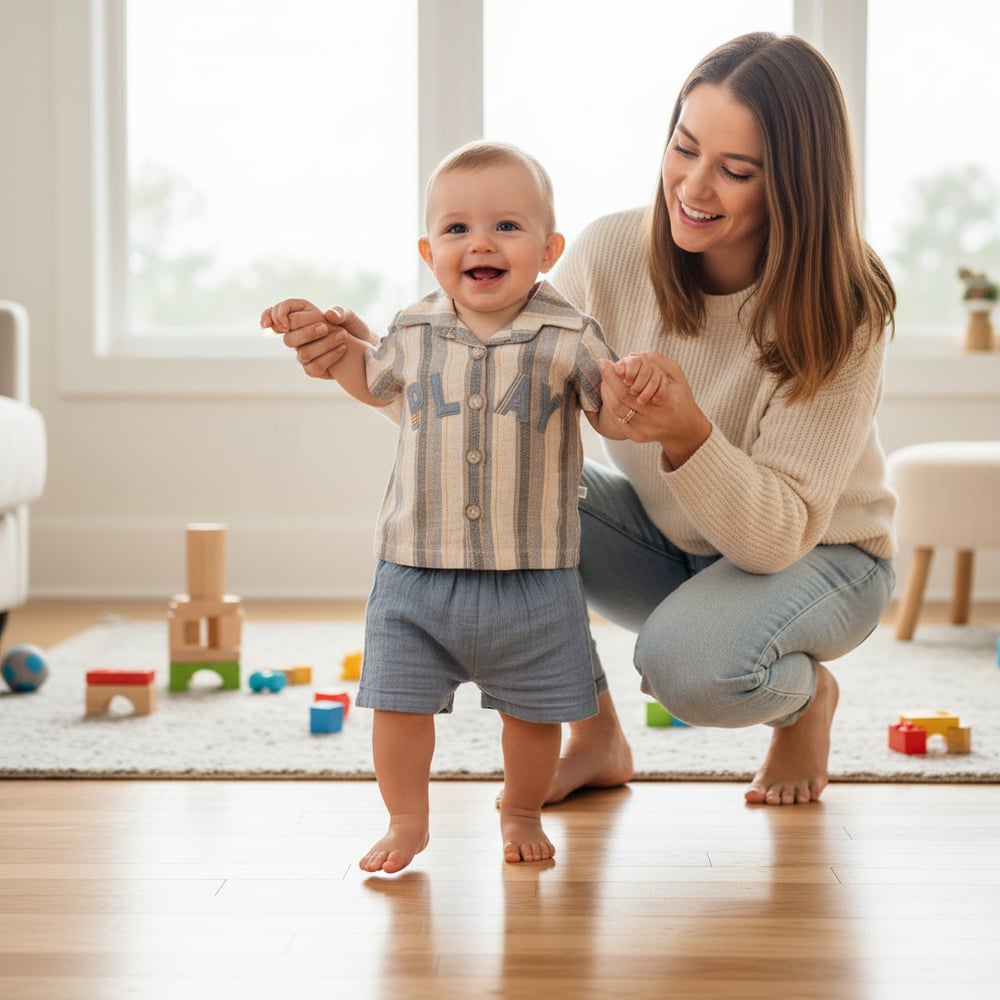 Erkek Bebek Çocuk Kısa Kollu Gömlek Şort 2li Takım