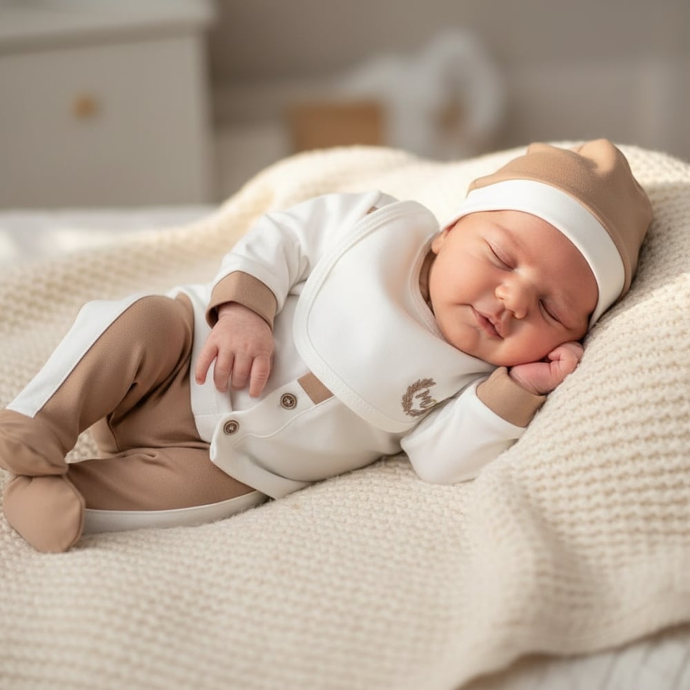 Erkek Bebek Little King 5li Set