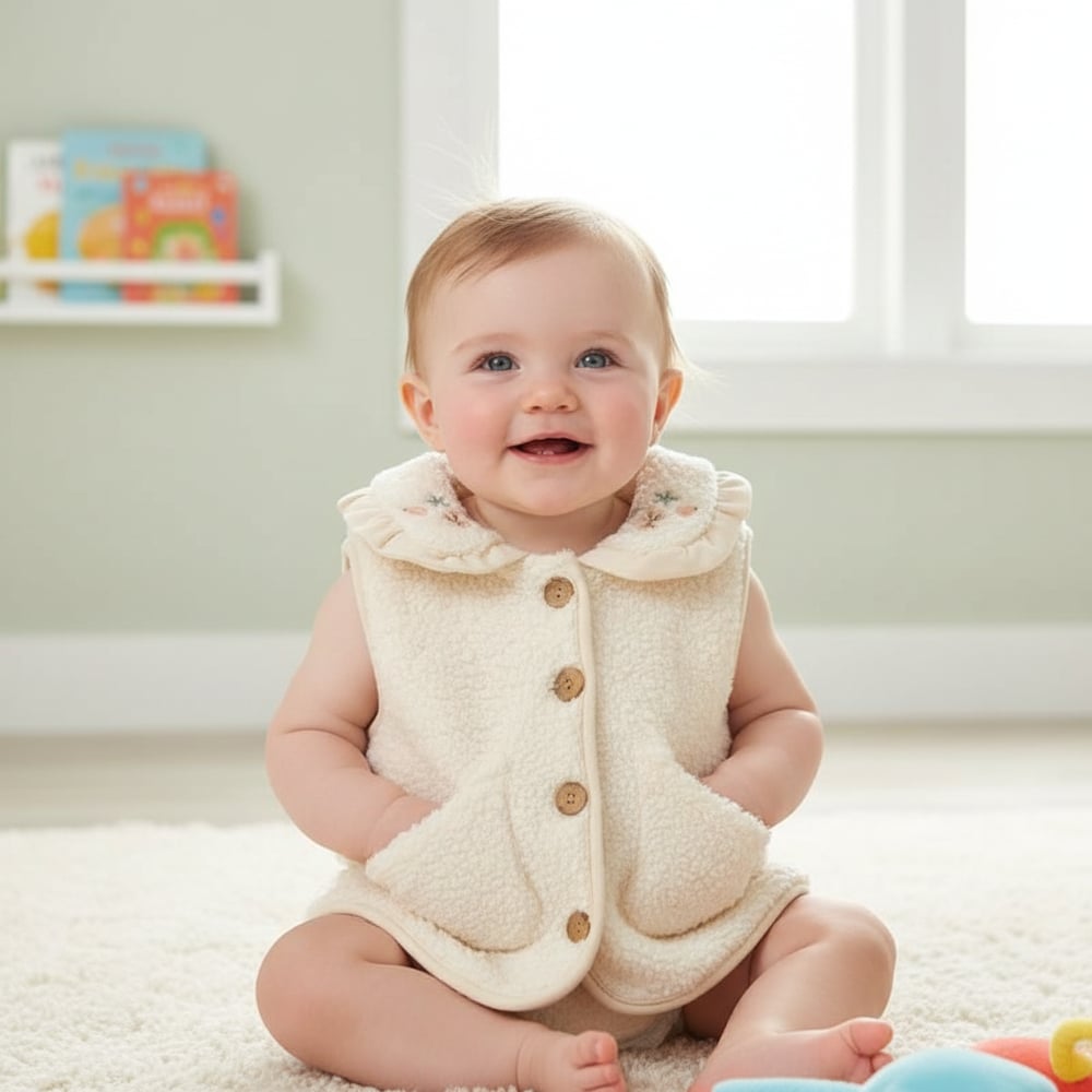 Kız Çocuk Welsoft Yelek – Sıcak ve Yumuşak Yelek