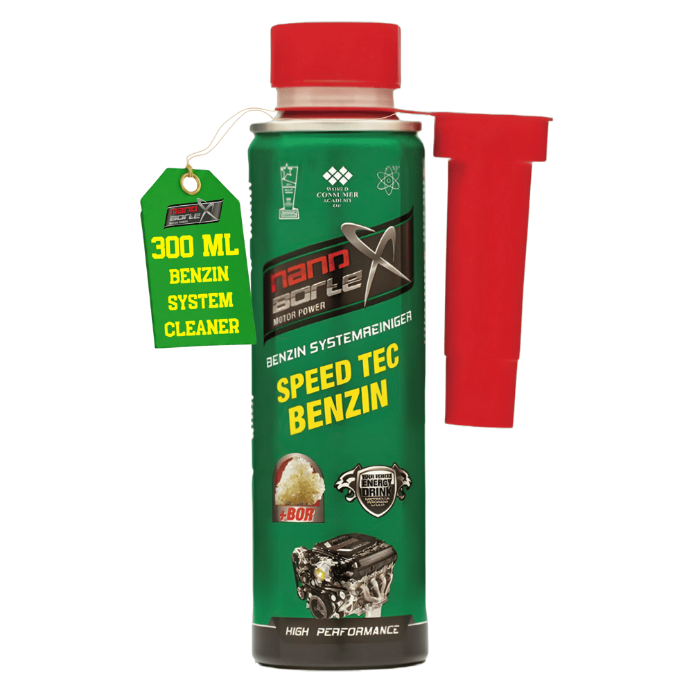 NanoBorTeX Speed Tec Benzin Katkısı - Bor Teknolojili, Enjektör ve Valf  Temizleyici 300ml