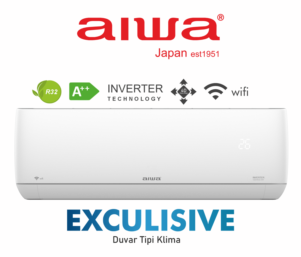 EXCULISIVE Serisi Duvar Tipi Split Klima 18000 Btu
