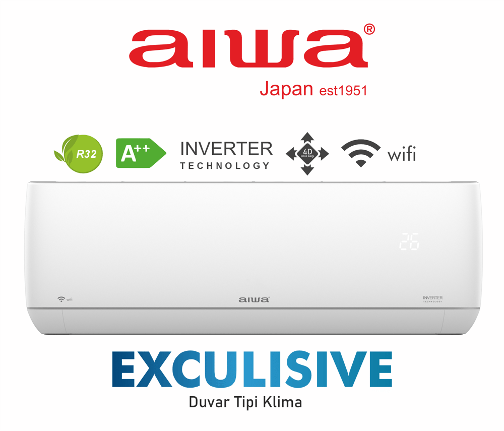 EXCULISIVE Serisi Duvar Tipi Split Klima 24000 Btu