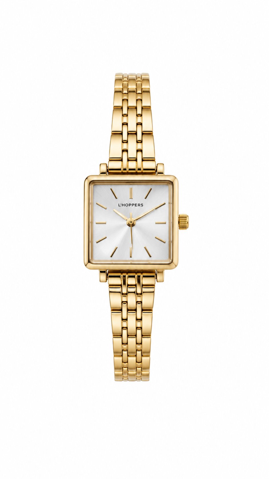 gold minimal kare saat