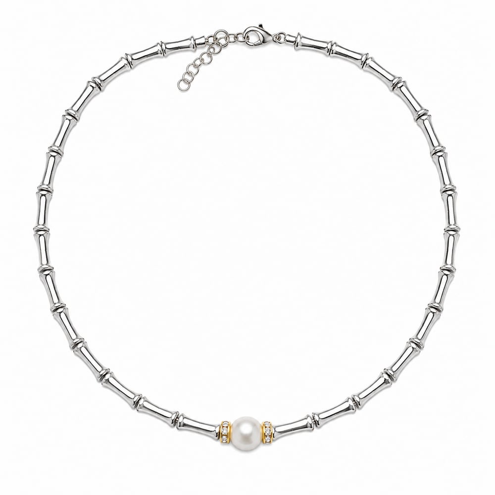 Silver Ortası İncili Kolye