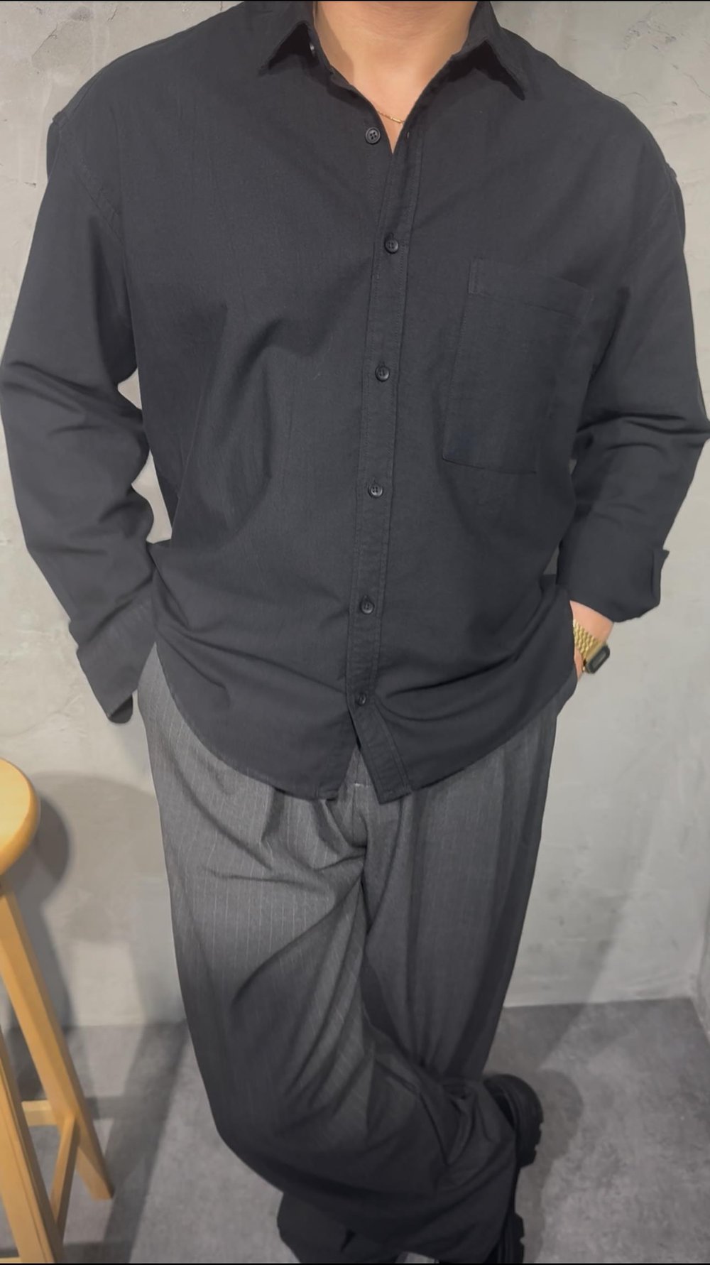 BLACK OXFORD GÖMLEK 