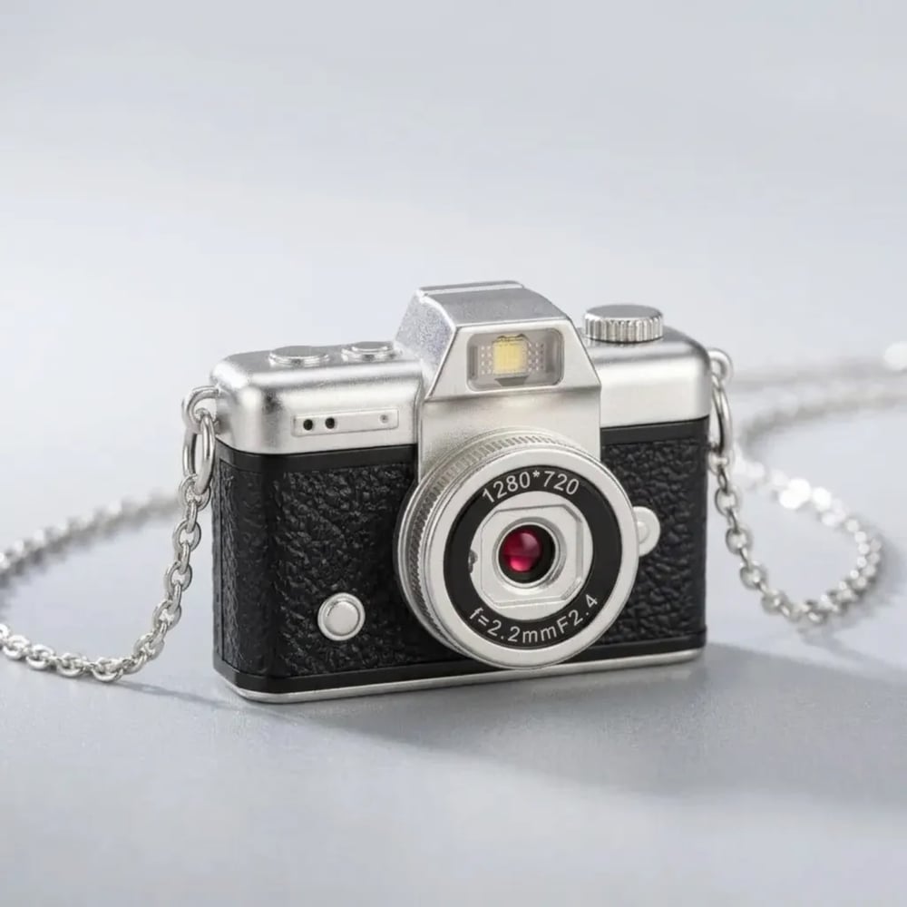Mini Dijital Kamera (Boy 3,5 *4,5 cm )Yüksek Çözünürlüklü 1280*720 Hd Ekranlı Siyah Renk 