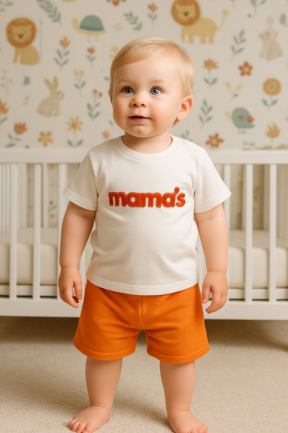 MAMA'S Baskılı Şortlu Alt Üst Takım